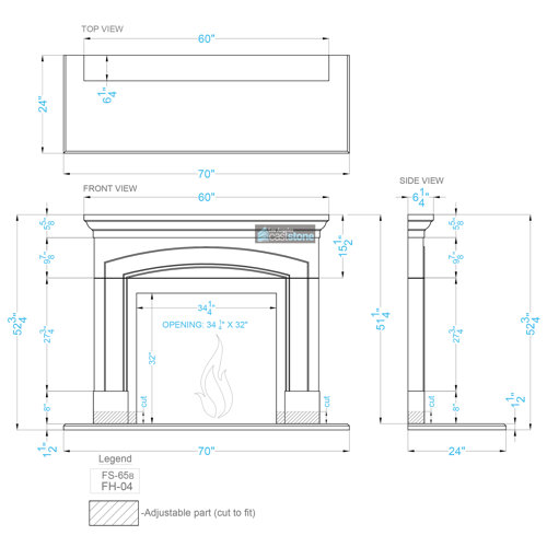 Los Angeles Cast Stone Grand Manchester Fireplace Surround Wayfair